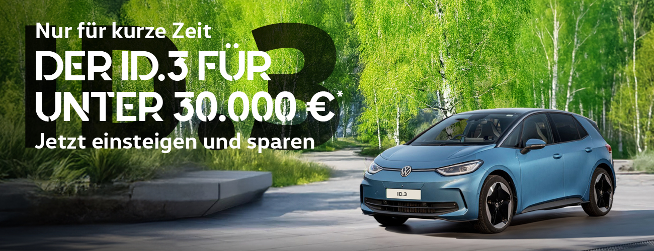 Headerbild VW ID.3 Preissenkung Frühling