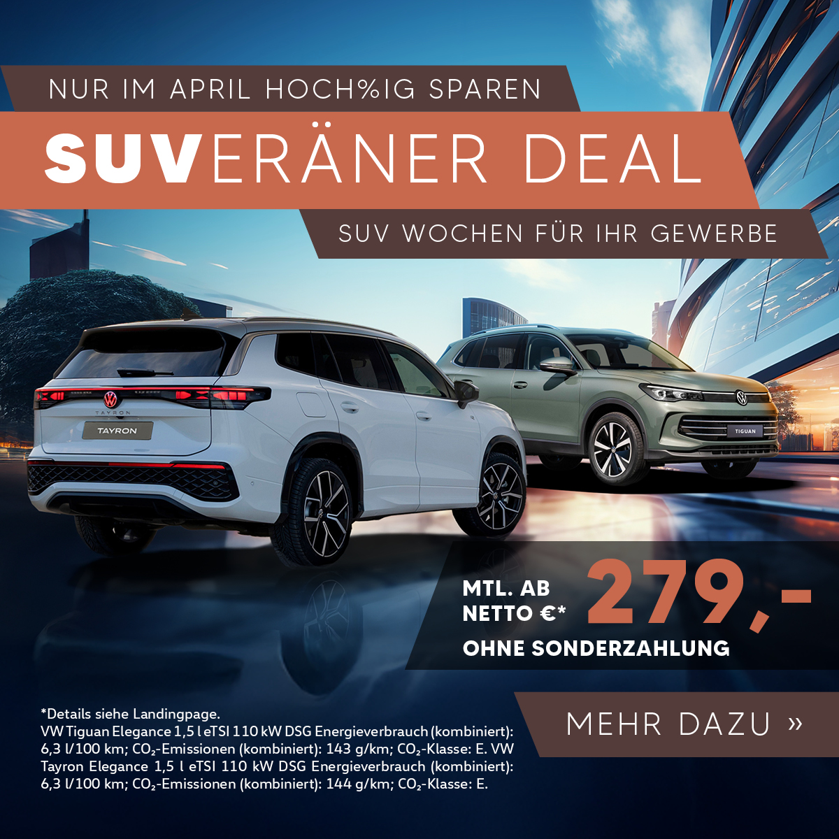 VW SUV Wochen für Gewerbekunden