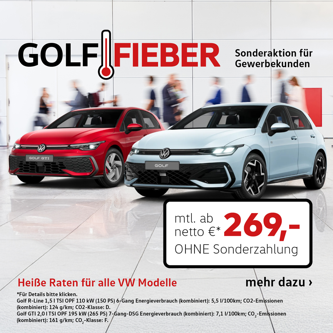 VW Golf Sportwochen Gewerbeleasing